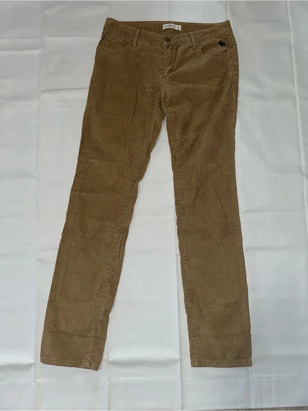 Abercrombie & Fitch Tan Corduroy Slim Pants